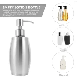 Liquid Soap Dispenser Stainless Steel Lotion Bottle Hand Refillable Pump Shampoo Home Pp Reusable Travel