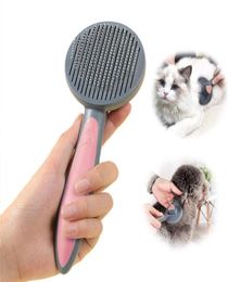 PAKEWAY Cat Dog Grooming Kitten Slicker Brush Pet Self Cleaning Shedding Brush Massage Combs for Cats and Dogs2621324