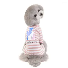 Dog Apparel Spring And Summer Jumpsuits Pet Teddy Cat Four-legged Clothes Cute Cartoon Costumes