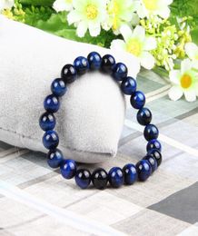 New Mix 5 Design Tiger Eye Stone Bracelet Whole 10pcs 8mm Natural Stone Beads Buddhist Beaded Bracelets Gift Drop 9043241