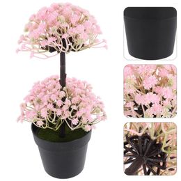 Decorative Flowers Artificial Faux Potted Simulation Xia Grass Ornament Fake Plants Decor Ornaments