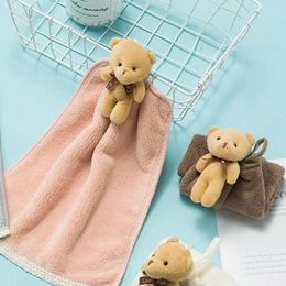 Towel Plush Cute Soft Microfiber Coral Fleece Wash Cloth Bathroom Absorbent Wipe Hand