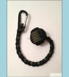 Key Rings Jewellery Monkey Fist Keychain 1quot Steel Ball Self Defence 550 Paracord Handcrafted In China Drop Delivery 2021 Pv6B1909326