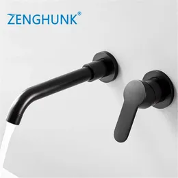 Bathroom Sink Faucets Wall Mounted Basin Faucet Single Handle Mixer Tap Cold Rotation Spout In Wash