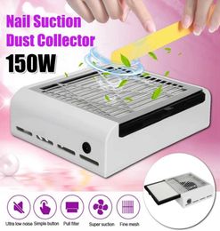 150W New Strong Power Nail Dust Collector Nail Fan Art Salon Suction Dust Collector Machine Vacuum Cleaner Fan7931208