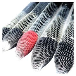 Storage Bags 100 PCS White Makeup Brushes Net Protective Cover Set Rose Bud Shaped Mesh Sheath Brush Anti-frizzing