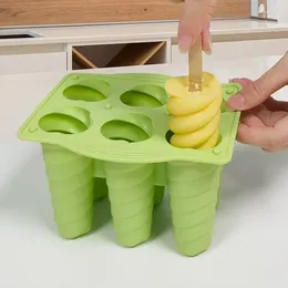 Baking Moulds Home-made Children Popsicle Spiral Ice Cream Silicone Mold Maker Food-grade Summer Dessert Jelly