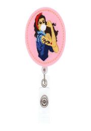 Custom Salute The Hero Series Nurse Badge Reel Retractable Felt ID Card Badge Holder86153093518746