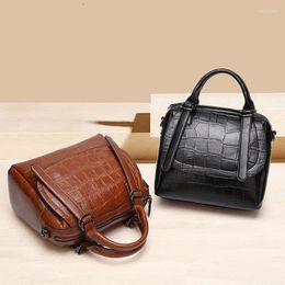 Shoulder Bags Shell Handbag Simple Messenger Bag 2024 PU Leather Fashion Solid Colour Female Mini Small