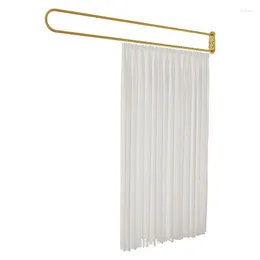 Curtain Simple Partition Cai'er Store Health Center Gauze U-shaped Long Support Rod Beauty Bed Blocking