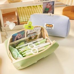 Large Capacity Pencil Case Stationery Pen Corduroy Pencilcase School Supplies Pouch Trousse Scolaire Estuche Escolar