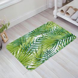 Carpets Tropical Rainforest Leaf Plant Kitchen Floor Mat Living Room Decor Carpet Home Hallway Entrance Doormat Anti Slip Rug
