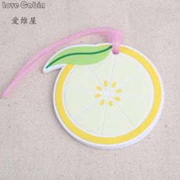 Party Favour Creative Baby Shower Gift Silicone Lemons Luggage Tag Wedding Supply 10pcs