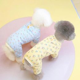 Dog Apparel Stylish Pyjamas Stretchable Play Polyester Four-legged Spring Summer Puppy Jammies