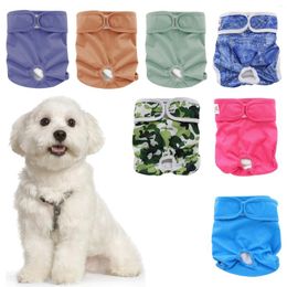Dog Apparel Reusable Cloth Diapers Physiological Pants Puppy Washable Female Training Panties Pet Cat Clothes Shorts