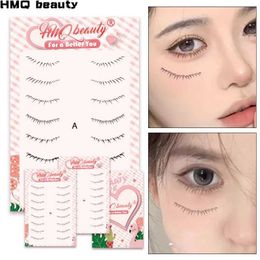 False Eyelashes 16 pieces of low eyelash stickers tattoos simulated paintings fake eyelashes natural waterproof beauty and makeup tools Q240510