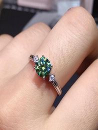 Wedding Rings Green Sapphire Dainty Ring For Women Single Crystal Gemstone Anniversary Proposal Gift Mother039s Day Her2409418