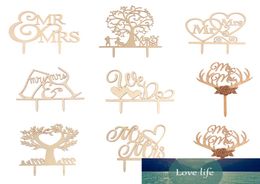 Mr Mrs Cake Topper DIY Wedding Cake Topper Laser Cut Wood Letters Wedding Cake Decorations Favours Supplies Engagement Gifts8637592