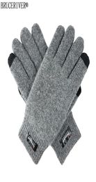 Bruceriver Men039s Pure Wool Knitted Touch screen Gloves with Thinsulate Lining and Elastic Rib Cuff H08181015966