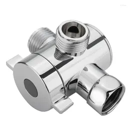 Kitchen Faucets LICG 1/2 Inch 3-Way T-Adapter Diverter Valve Adjustable Shower Head Arm Mounted Bathroom Hardware Accessory