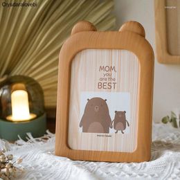 Frames Quality Vintage Po Frame Home Decor Retro Wooden Children Cartoon Recommendation Pictures Gift Baby Room