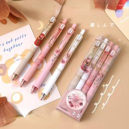 Pcs Kawaii Rose Gel Pen Quick Dry School Students Writing Pens Korean Japanese Stationery Supply