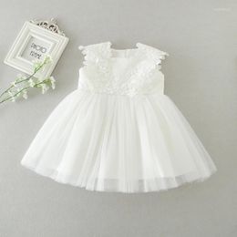 Girl Dresses Wholesale Link Baby Dress Formal Flower Toddler Baptism Christening Frocks For Party Wedding Birthday 0-24 Months W1