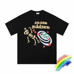 Men's T-Shirts Space Madness BROKEN PLANET T-Shirt Men Women 1 Best Quality Skull Print Top Ts T Shirt H240508