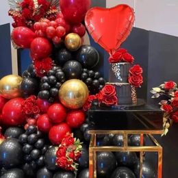 Party Decoration 103pcs Latex Balloon Arch Kit Red Black And Gold Balloons For Wedding Decorations Anniversaries Etc