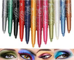 Professional 12 Colours Eyeliner Shimmer Eyeshadow Glitter Lip Pencil Pen Cosmetic Makeup Set6908112