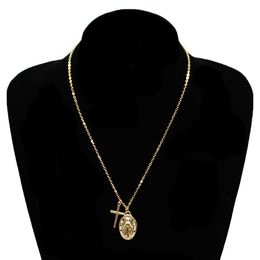 Designer Gold and 925 silver Fashion Gift Necklaces Woman Jewellery Necklace cross The Virgin Mary Designer choker With Elegant box insect 031 XL