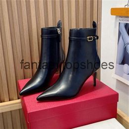 Valention Black Valentines VT Valentine White Zipper Ankle Boots Side and Bicolor Pointed High Heel Fashion Boot