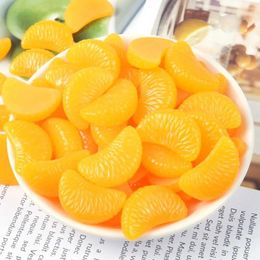 Party Decoration 10Pcs/Set Mini Fake Orange Slices Lifelike Creative Fruit Ornaments Simple Simulation Decorative