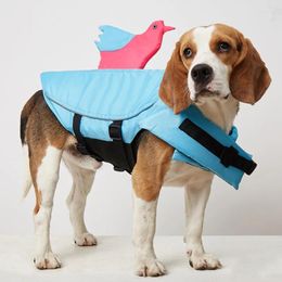 Dog Apparel PET Products Seagull Life Jacket Reflective Swimming Suit In The Small And Large