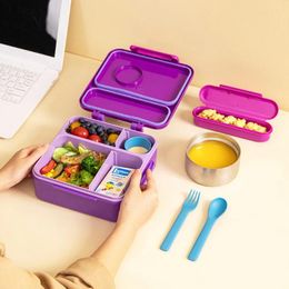 Dinnerware Portable Divisible Lunch Box Work Use Children's Grade Plastic Insulated Delivery Kids Toddler Daycare Separable