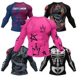 Cody Lundin Designer Men Cool Sports Shirts Jiu jitsu gi Rashguard Upf 50 Cycling Running Tops Tattoo Compression Gym T-shirts 240511