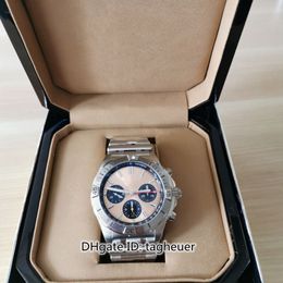 Super Factory Mens Best Quality 42mm Chronomat B01 42 LumiNova 904L Steel Watches Chronograph ETA 7750 Movement Mechanical Automatic Watch Men's Wristwatches