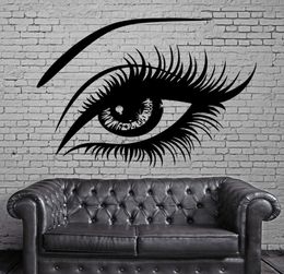 Big Eye Lashes Vinly Wall Stickers Sexy Beautiful Female Eye Wall Decal Decor Home Wall Mural Home Design Art Sticker3225777