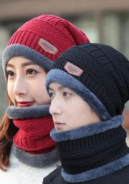 Hat Mens Winter Womens Thickened Fleece Knitted Cotton Hat Cycling Cold Protection Wool Hat Tide Warm Korean Outdoor4012913