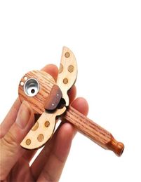 Lovely Cigarette Pipe Wooden Ladybugs Insect Tobacco Pipe Ladybug Shaped Wood Smoking Supply Portable Travel 11 5yh H17233478