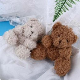 Party Favour Wedding Present DIY Trinket Plush Bear Key Chain Teddy Pendant Keychains Toys Stuffed Animal