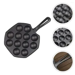 Pans Cast Iron Snail Pot Japanese Cookware Mini Meatballs Grill DIY Kitchen Stainless Steel