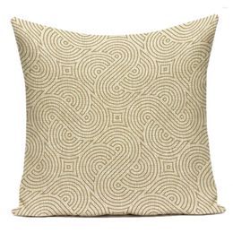 Pillow Velvet Simple Geometry Stripe Cover Modern Home Decoration 2024 Case Sofa Nordic Office 45x45cm Art E2305