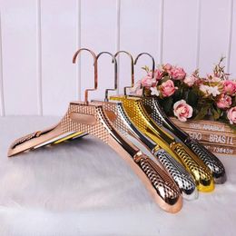 Hangers Closet Sweater Hanger Non-slip Rack Storage Gold Suit For Wide Shoulder Store Drying Display 5pcs Clothes Clothing