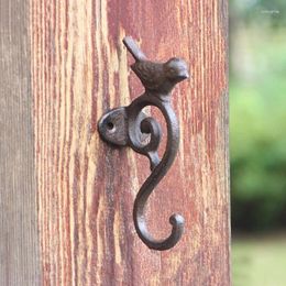 Hooks Rustic Cast Iron Wall Mounted Bird Hook For Home Indoor Decoration Keys Chain Hat Bag Coat Storage Rack