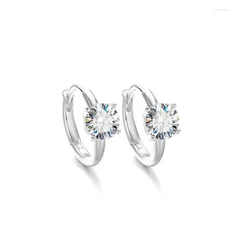 Stud Earrings ZHESHIYUAN Lefei Fashion Trend Classic Luxury Moissanite Diamond Simple 1 CT Circle Charm Women Silver 925 Jewelry Gift