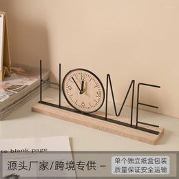 Table Clocks European Creative TV Cabinet Decoration Pieces Home Living Room Bedroom Office Desktop Clock