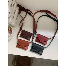 Waist Bags Korean Style Fashion Small And Exquisite Mini Pack Women's Pocket Classic Change Envelope Bag Simple Solid Crossbody