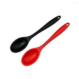 Spoons Grade Silicone Long Handle Rice Soup Spoon High Temperature Resistance Kids Home Use Flatware Utensils Kitchen Tools