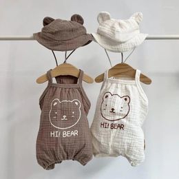 Dog Apparel Spring Girl Pet Small Boy Cat Clothing Summer Chihuahua For Cute Bear 2024 Jumpsuits Suspender Thin Clothes Products
